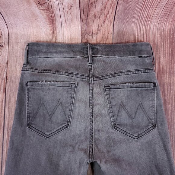 Mother Womens Size 27 High Waisted Looker Dagger Ankle Fray A Lacey Saloon Jeans - Picture 5 of 14